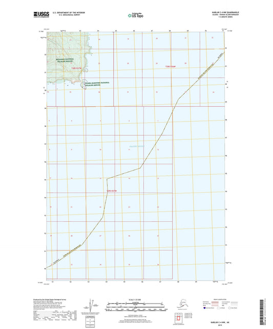 Karluk C-4 NW Alaska US Topo Map Image
