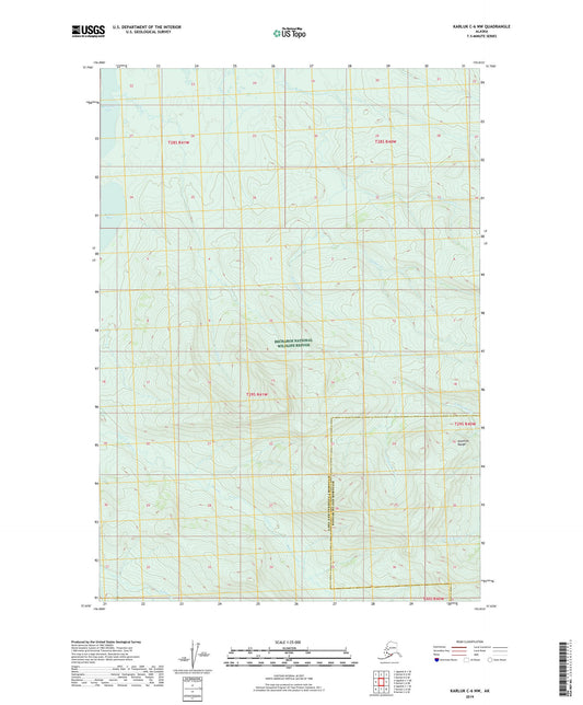 Karluk C-6 NW Alaska US Topo Map Image