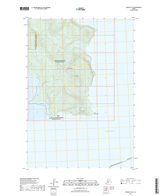 Karluk C-6 SE Alaska US Topo Map Image