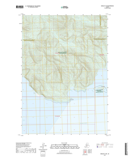 Karluk C-6 SW Alaska US Topo Map Image