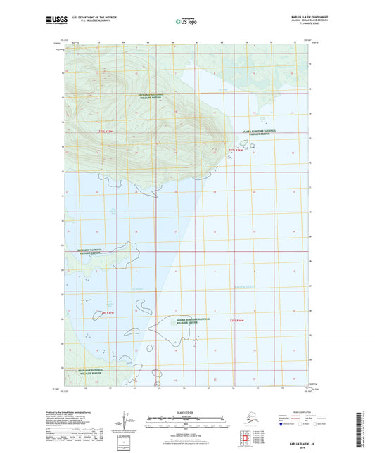 Karluk D-4 SW Alaska US Topo Map Image