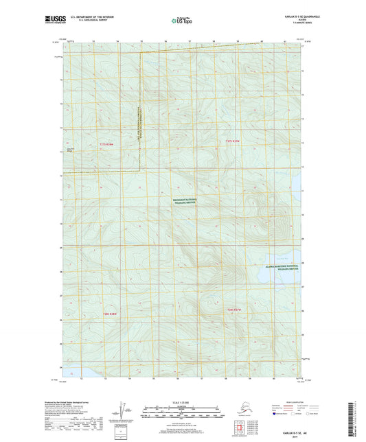 Karluk D-5 SE Alaska US Topo Map Image