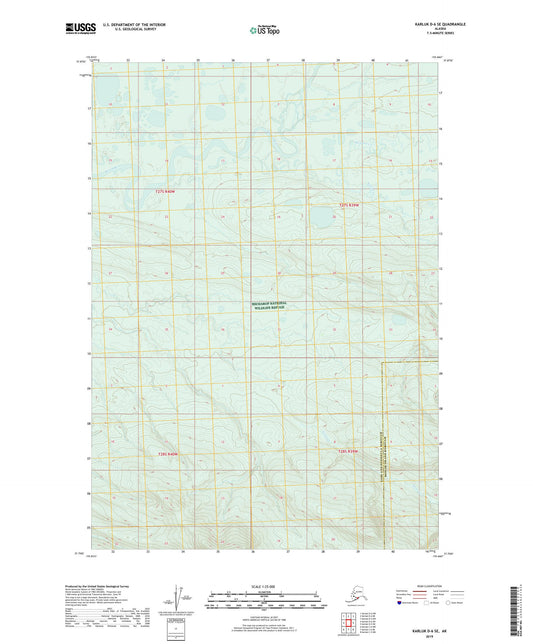 Karluk D-6 SE Alaska US Topo Map Image