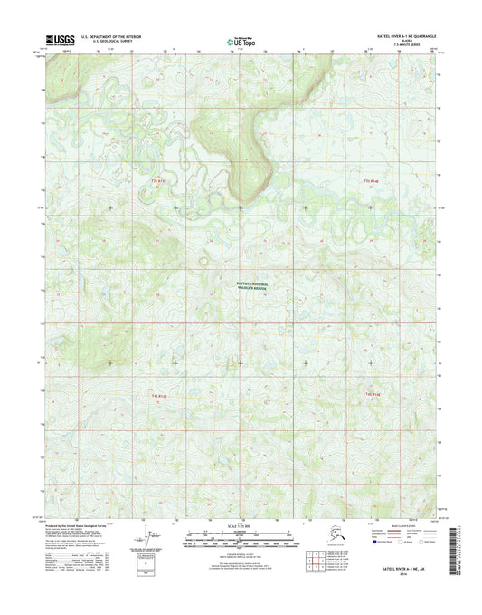 Kateel River A-1 NE Alaska US Topo Map Image