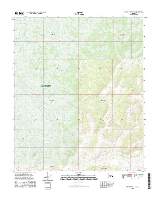 Kateel River A-1 SE Alaska US Topo Map Image