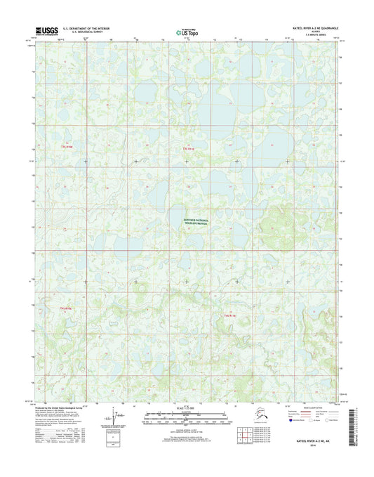 Kateel River A-2 NE Alaska US Topo Map Image