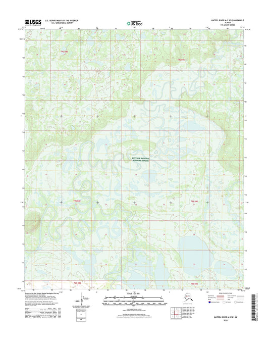 Kateel River A-3 SE Alaska US Topo Map Image