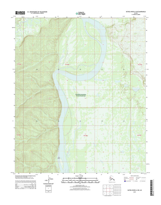 Kateel River A-4 NE Alaska US Topo Map Image