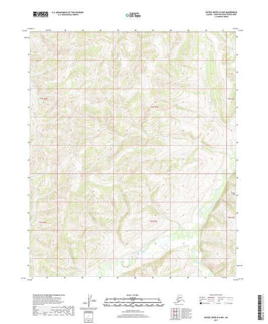 Kateel River A-6 NW Alaska US Topo Map Image