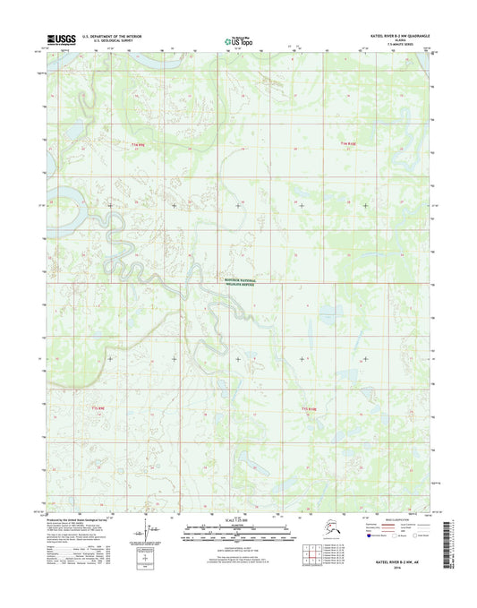 Kateel River B-2 NW Alaska US Topo Map Image