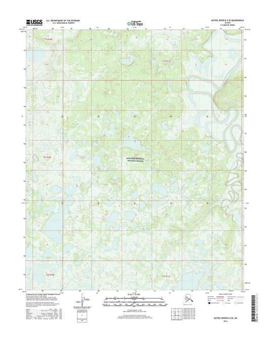 Kateel River B-2 SE Alaska US Topo Map Image