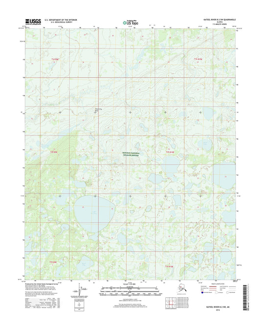 Kateel River B-2 SW Alaska US Topo Map Image