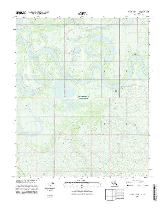 Kateel River B-3 NW Alaska US Topo Map Image
