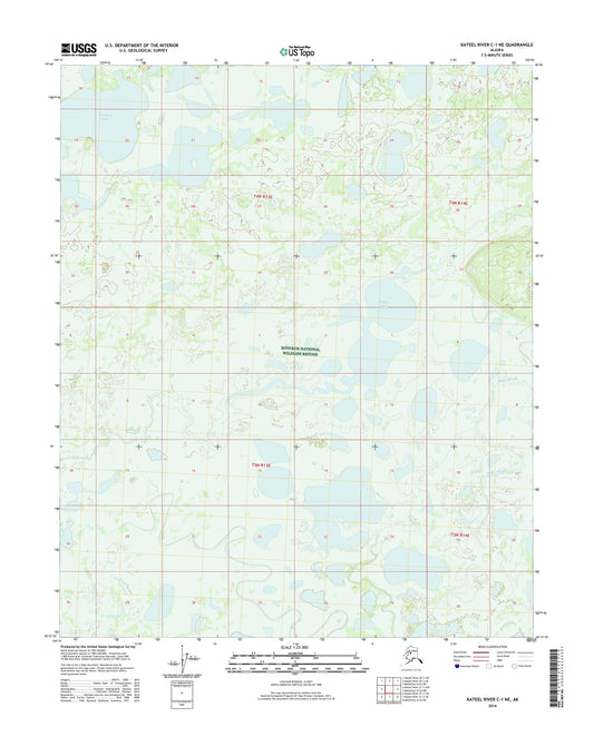 Kateel River C-1 NE Alaska US Topo Map Image
