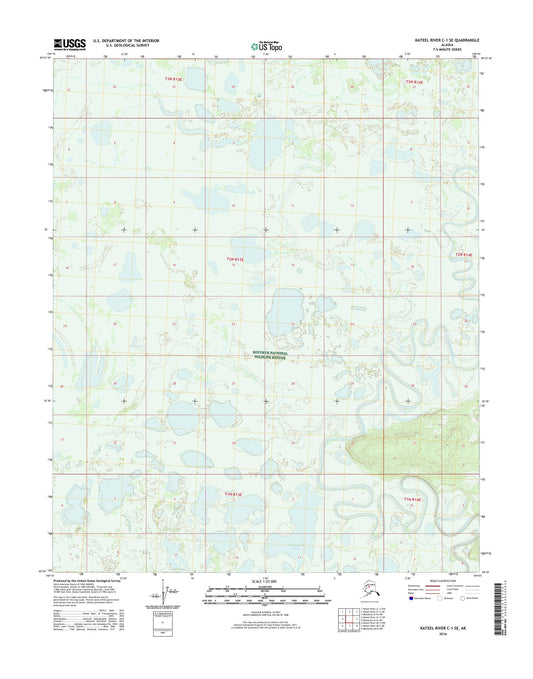 Kateel River C-1 SE Alaska US Topo Map Image