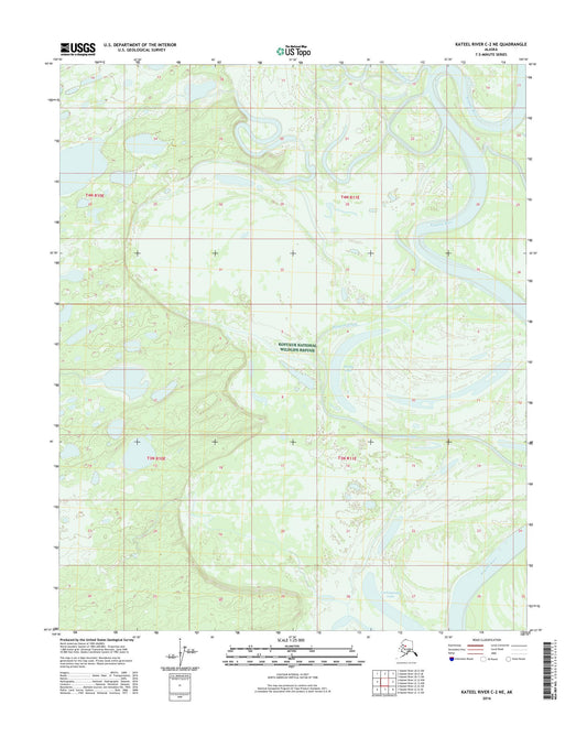 Kateel River C-2 NE Alaska US Topo Map Image