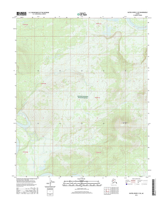 Kateel River C-2 SE Alaska US Topo Map Image