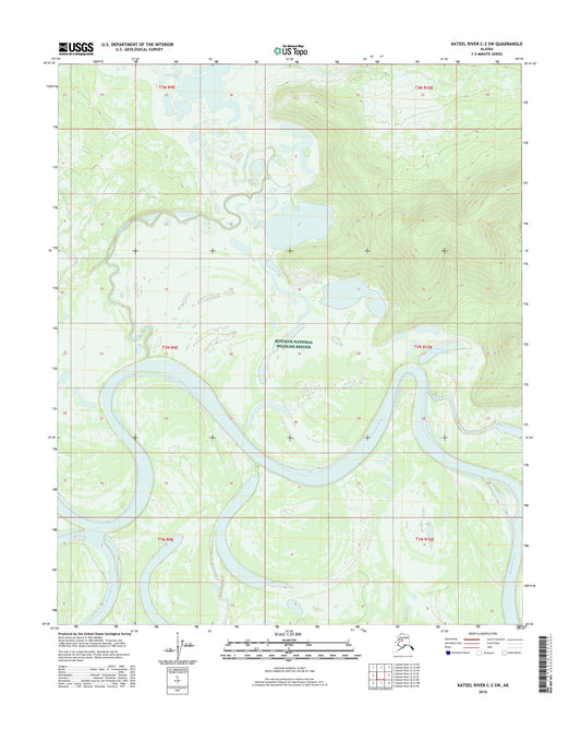 Kateel River C-2 SW Alaska US Topo Map Image
