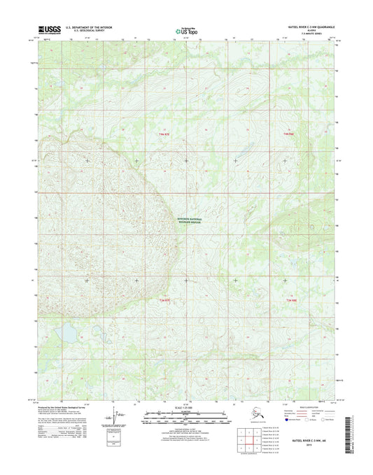 Kateel River C-3 NW Alaska US Topo Map Image