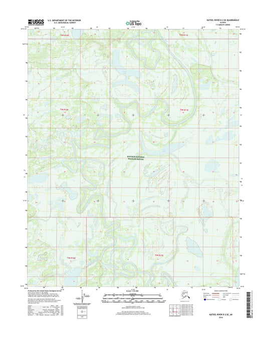 Kateel River D-2 SE Alaska US Topo Map Image