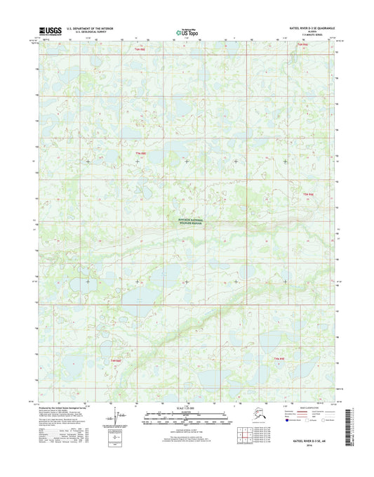 Kateel River D-3 SE Alaska US Topo Map Image