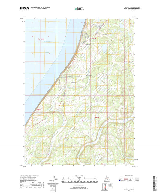 Kenai A-4 NW Alaska US Topo Map Image