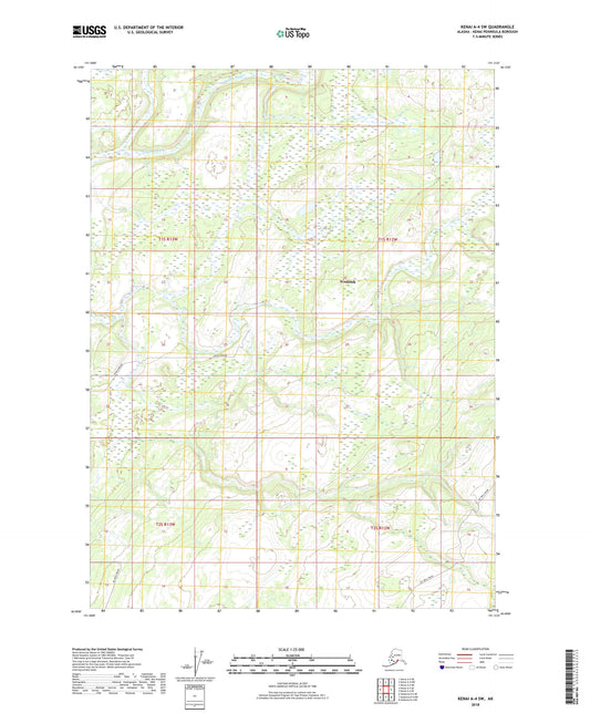 Kenai A-4 SW Alaska US Topo Map Image