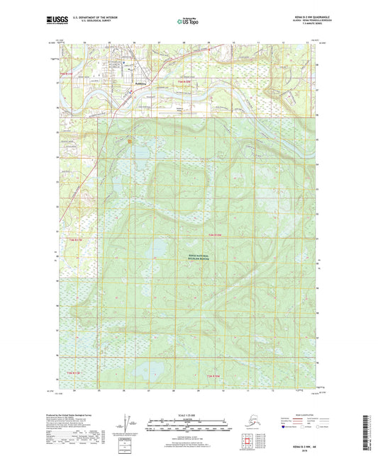 Kenai B-3 NW Alaska US Topo Map Image