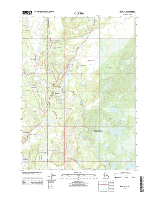 Kenai B-4 SE Alaska US Topo Map Image