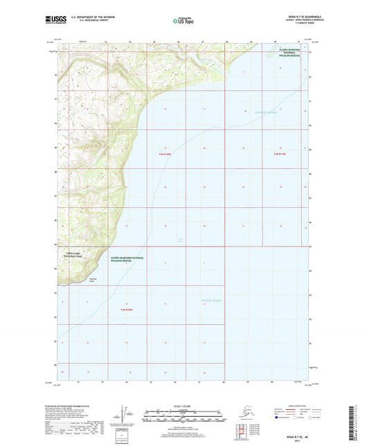 Kenai B-7 SE Alaska US Topo Map Image