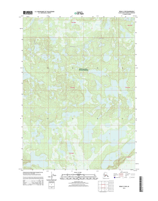 Kenai C-2 NW Alaska US Topo Map Image