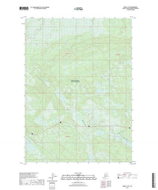 Kenai C-2 SE Alaska US Topo Map Image