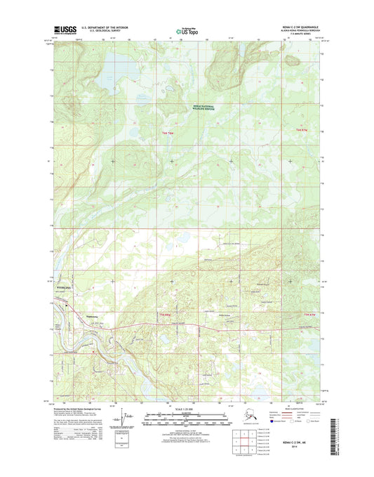Kenai C-2 SW Alaska US Topo Map Image