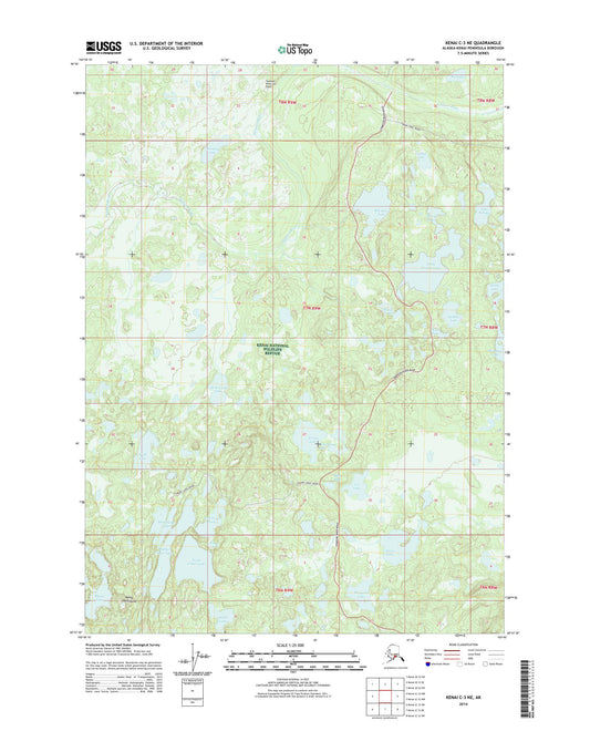Kenai C-3 NE Alaska US Topo Map Image