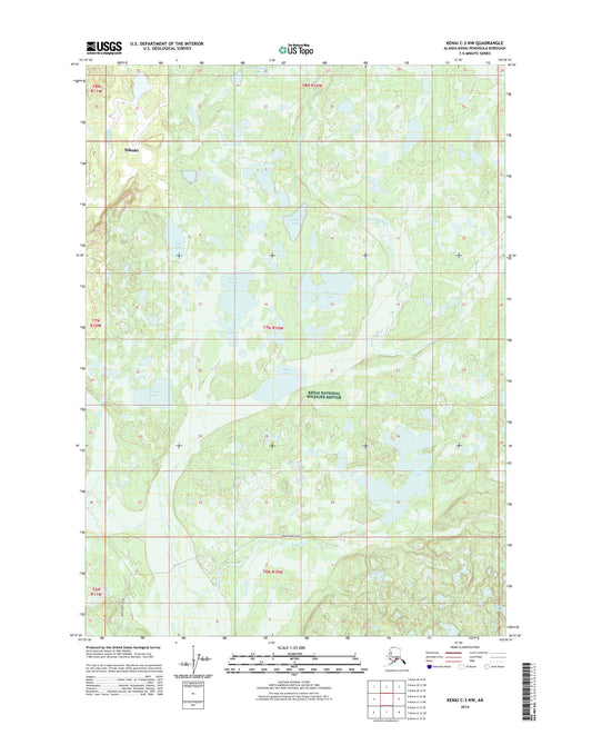 Kenai C-3 NW Alaska US Topo Map Image