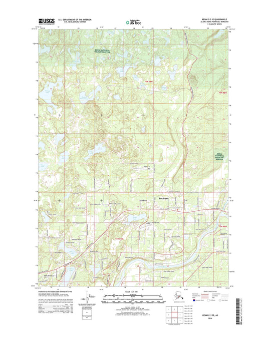 Kenai C-3 SE Alaska US Topo Map Image