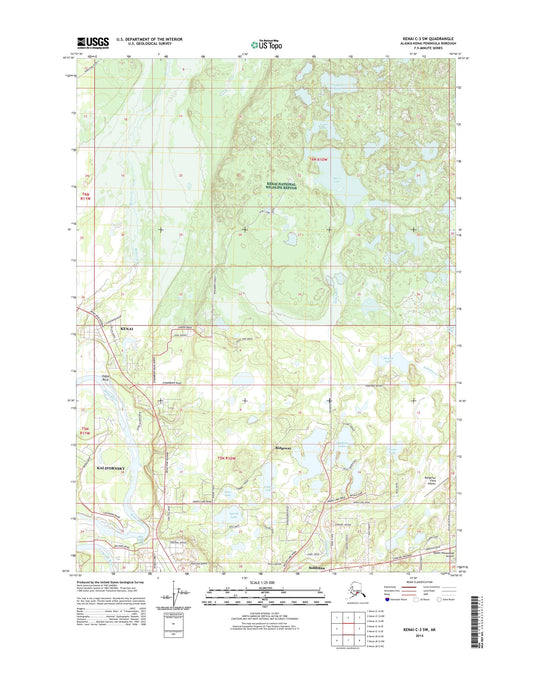 Kenai C-3 SW Alaska US Topo Map Image