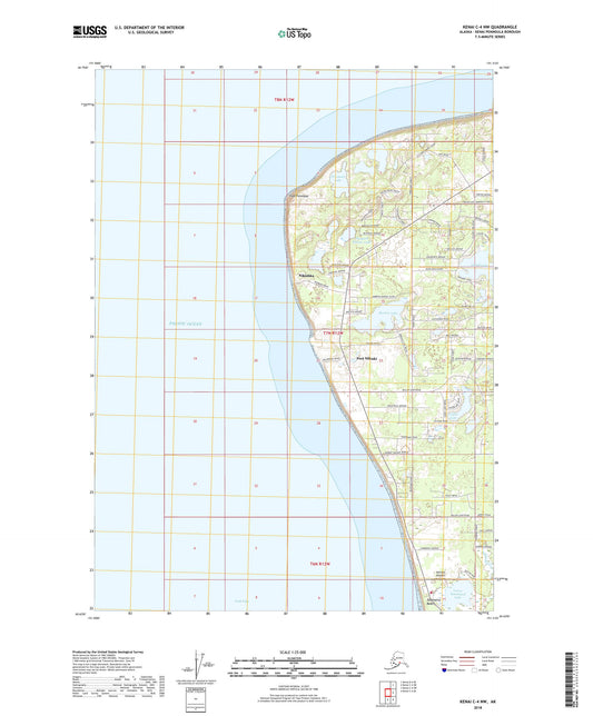 Kenai C-4 NW Alaska US Topo Map Image