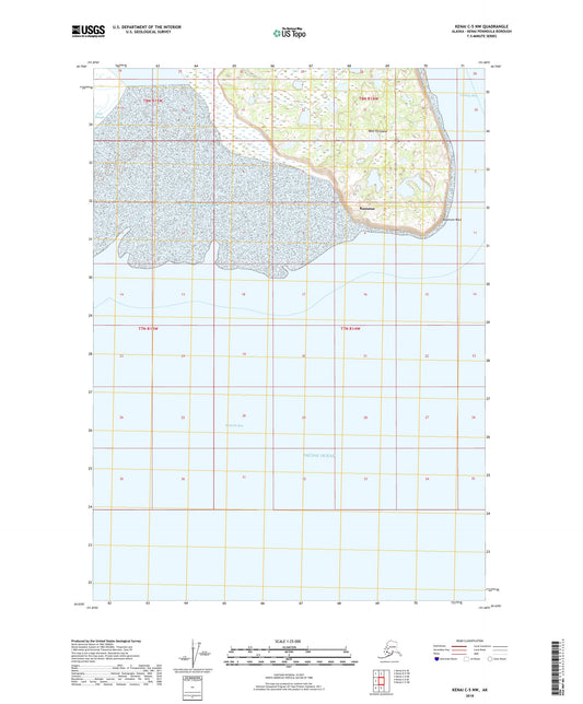 Kenai C-5 NW Alaska US Topo Map Image