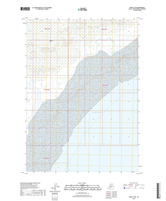 Kenai C-6 NE Alaska US Topo Map Image