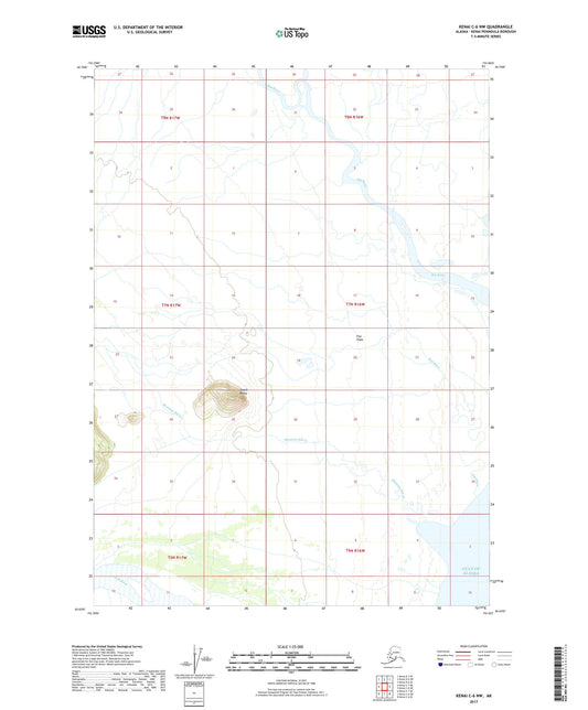 Kenai C-6 NW Alaska US Topo Map Image