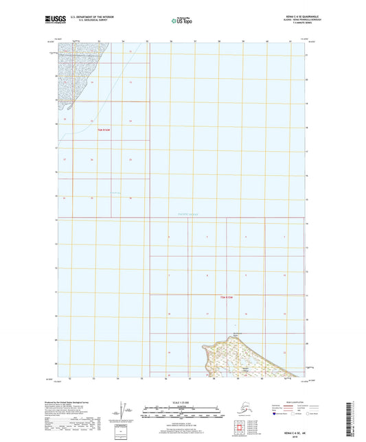 Kenai C-6 SE Alaska US Topo Map Image