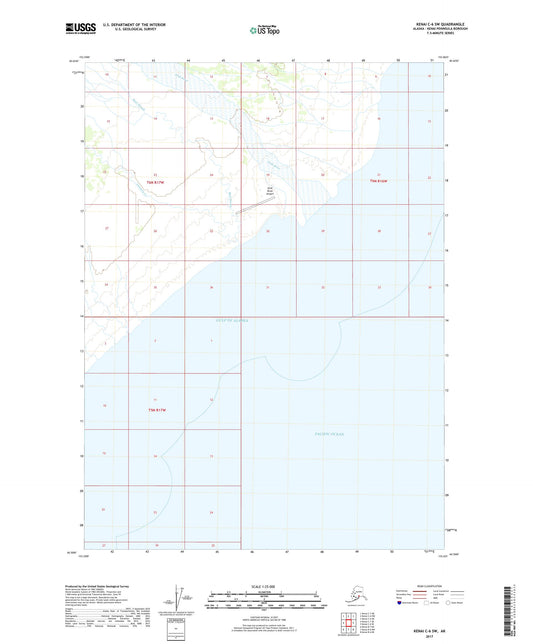 Kenai C-6 SW Alaska US Topo Map Image