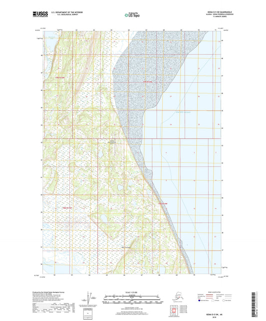 Kenai D-5 SW Alaska US Topo Map Image