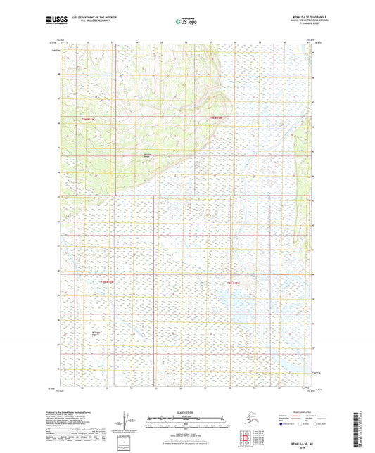 Kenai D-6 SE Alaska US Topo Map Image