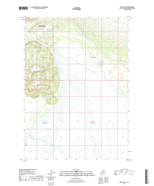 Kenai D-6 SW Alaska US Topo Map Image