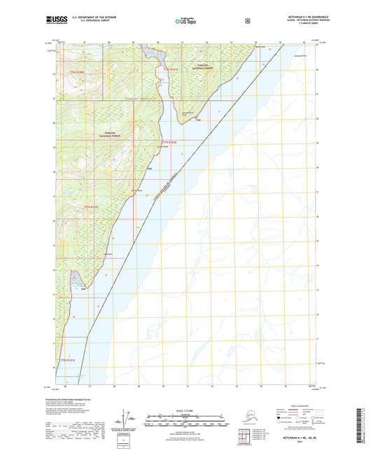 Ketchikan A-1 NE Alaska US Topo Map Image