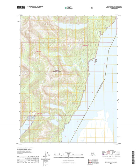 Ketchikan A-1 SW Alaska US Topo Map Image
