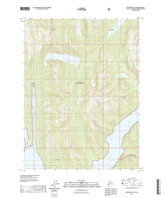 Ketchikan A-3 NE Alaska US Topo Map Image