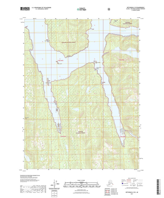 Ketchikan A-3 SE Alaska US Topo Map Image